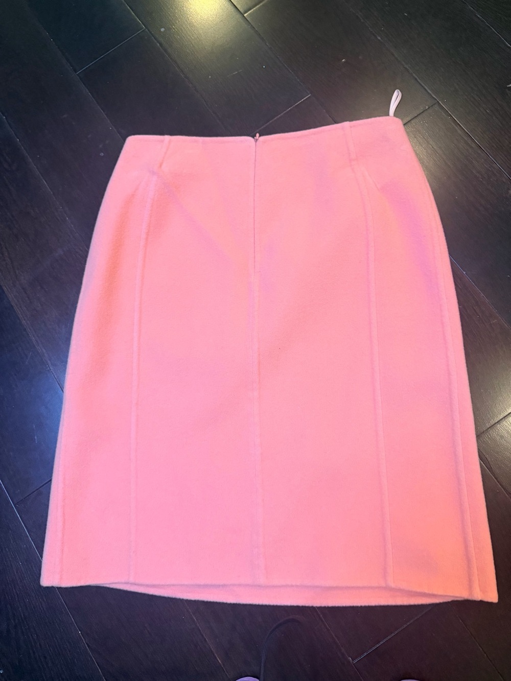 Jil Sander Pink Wool Pencil Skirt, cashmere , coral pink knee length pencil ski